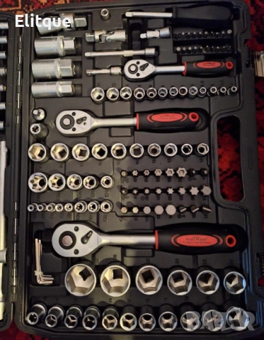 Куфар с инструменти Гедоре 172 части с 3 броя тресчотки, снимка 6 - Други стоки за дома - 52862433