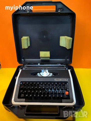 Чисто нова Пишеща Машина Хеброс 1300 Ф клавиатура Кирилица Обслужена и смазана, снимка 6 - Антикварни и старинни предмети - 52874806