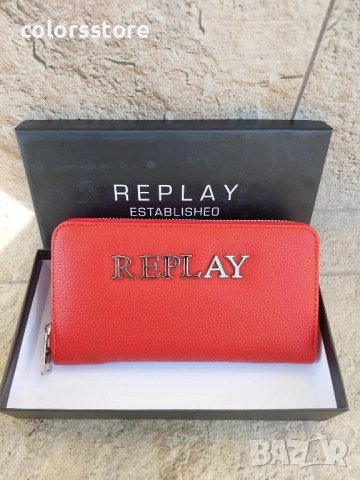 Червено портмоне Replay код SG65u, снимка 3 - Портфейли, портмонета - 52060913
