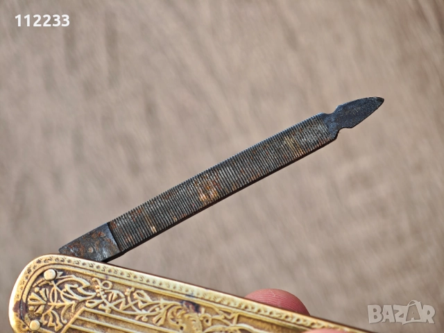 Старо месингово ножче Solingen, снимка 7 - Ножове - 52974625