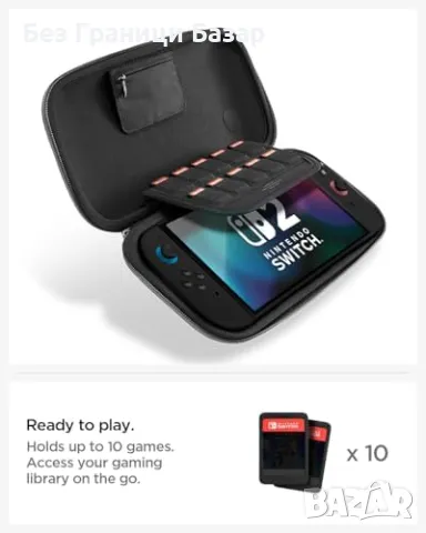 Нов Калъф за Nintendo Switch 2 (2025) с място за игри – Сив Spigen кейс, снимка 4 - Друга електроника - 50028116