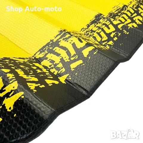 Сенник за МПС Automat, За предно стъкло, Жълт, 140x70см, снимка 2 - Аксесоари и консумативи - 49984595