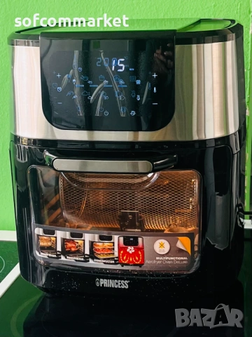 Фритюрник с горещ въздух и фурна Princess 182075 Airfryer Oven Deluxe, 11L