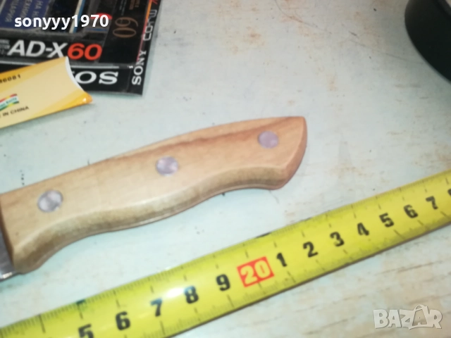 НОВ ОСТЪР НОЖ-ДЪРВЕНА ДРЪЖКА 3110251715, снимка 7 - Ножове - 52248587