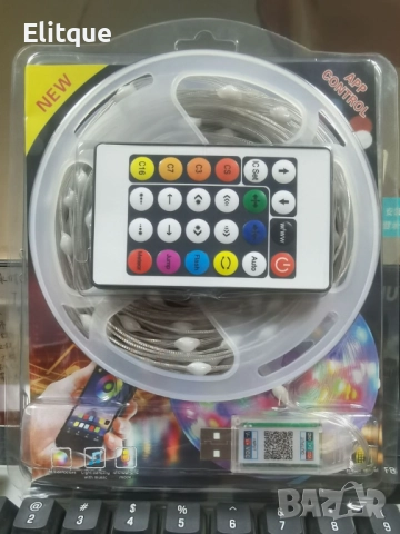 RGB Led лампички / 10метра/ подходящи за коледната украса, снимка 6 - Други - 52905203