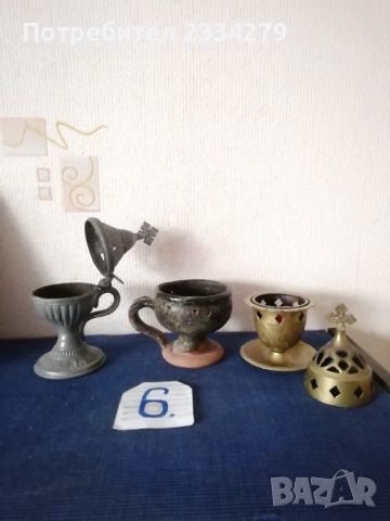 Стари кандила и иконостаси дървени, метални, глинени от различни времена. , снимка 11 - Антикварни и старинни предмети - 33834217