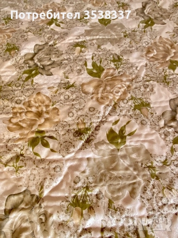 Ретро, винтидж златисто-бежово покривало за легло с воали и 3 декоративни възглавнички, снимка 5 - Покривки за легло - 52963536