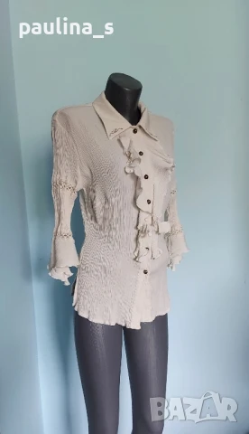 Три различни броя / Изумителна маркова риза с жабо / голям размер , снимка 11 - Ризи - 36365087