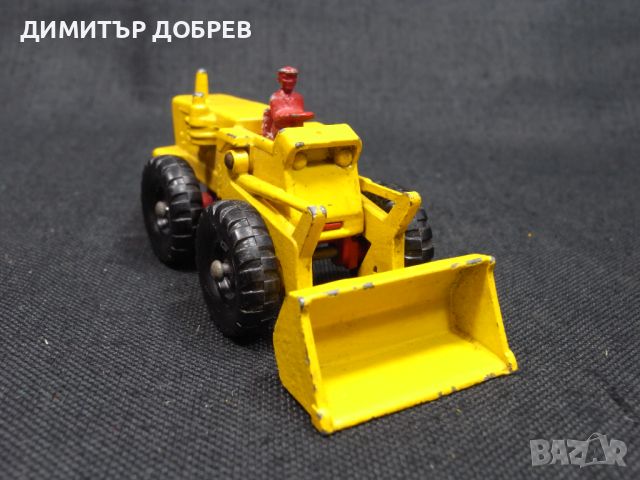 СТАРА РЕТРО МЕТАЛНА КОЛИЧКА LESNEY MATCHBOX ENGLAND AVELING-BARFORD TRACTOR SHOVELL, снимка 5 - Колекции - 46291476