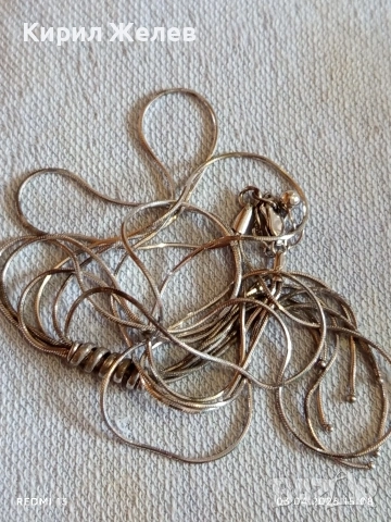 Авторско сребърно колие стил и елегантност 11940, снимка 8 - Колиета, медальони, синджири - 54079472