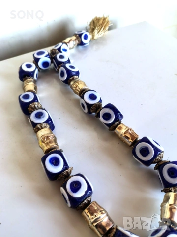 Огромна Броеница Синьо Око Против Уроки, снимка 3 - Други - 54020132