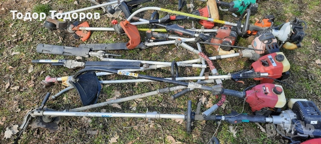 Тример за трева 17 броя бензинови, снимка 5 - Градинска техника - 53692875