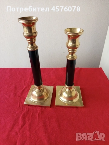 старинни свещници, снимка 2 - Антикварни и старинни предмети - 53628974