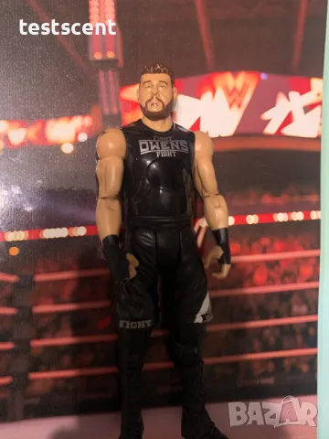 Екшън фигура WWE Kevin Owens Кевин оуенс fight Tough talkers mattel figure играчка, снимка 3 - Колекции - 48386404