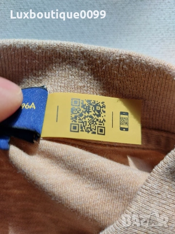 Мъжка тениска с яка Ralph Lauren Custom Slim fit M, снимка 5 - Тениски - 53919218