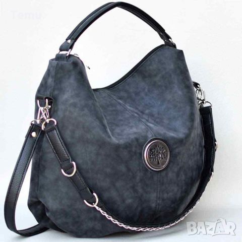 Луксозна модерна дамска чанта с елемент Дървото на живота 40х38 см, снимка 6 - Чанти - 45760811