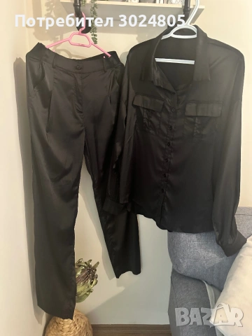 Черен сатенен сет