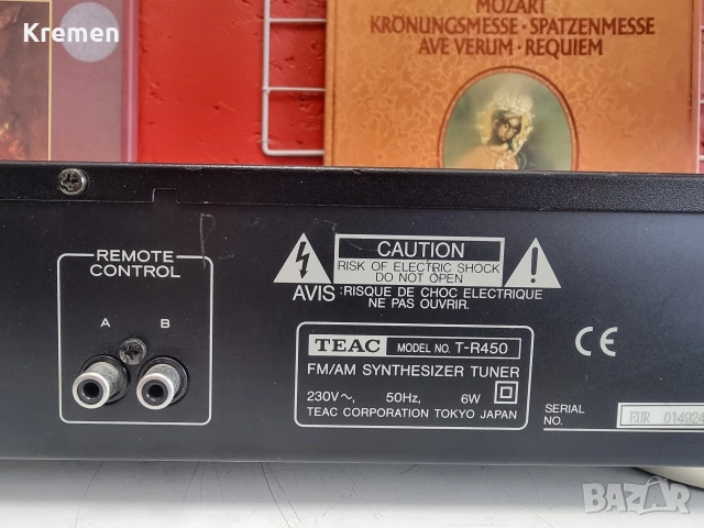 тунер TEAC T-R450, снимка 6 - Ресийвъри, усилватели, смесителни пултове - 53401716