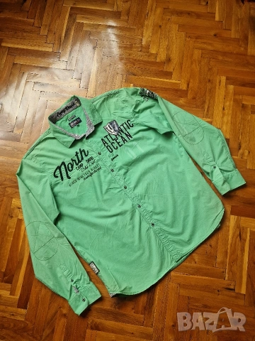 Страхотна мъжка риза CAMP DAVID размер 2XL, снимка 3 - Ризи - 54265092