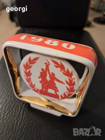 Руска порцеланова фигура Олимпиада 1980г. Москва , снимка 4 - Декорация за дома - 52832661