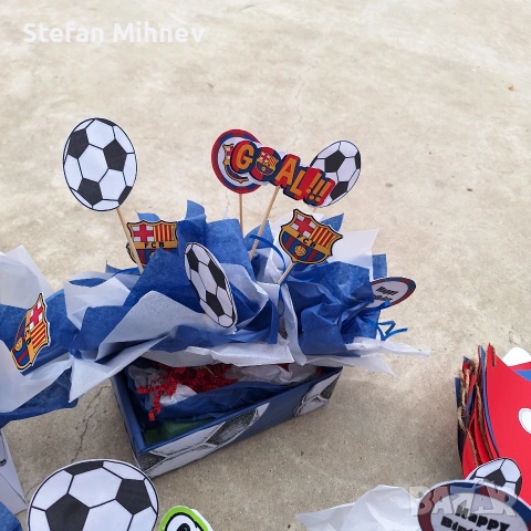 украса за детски рожден ден барса, снимка 6 - Детски якета и елеци - 53942487