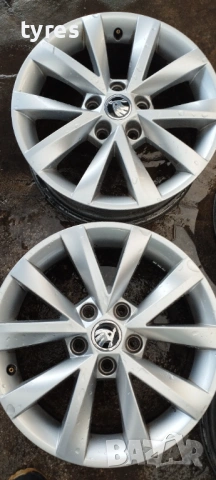 Оригинални лети джанти 16 цола за Skoda Octavia, снимка 5 - Гуми и джанти - 53891108