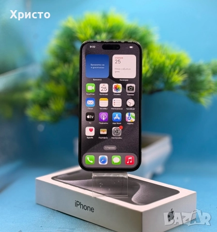 Apple iPhone 15 Pro, 128GB, 5G, Black Titanium , снимка 2 - Apple iPhone - 52544485