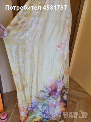 Бяла ленена пола Benetton, размер 38, снимка 8 - Поли - 51758580