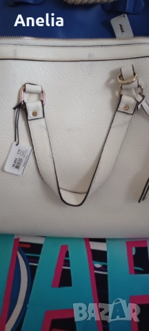 Дамска Чанта Естествена кожа Бяло, снимка 7 - Чанти - 52557517