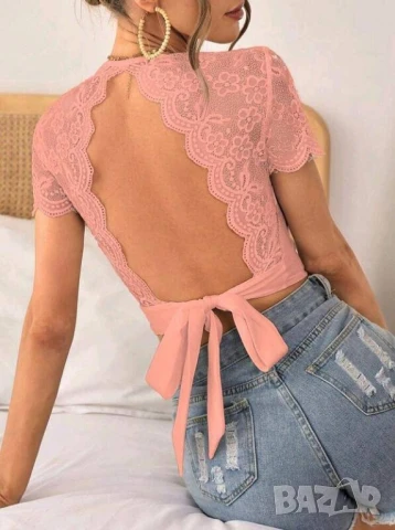 топ с дантела , снимка 2 - Корсети, бюстиета, топове - 51319471