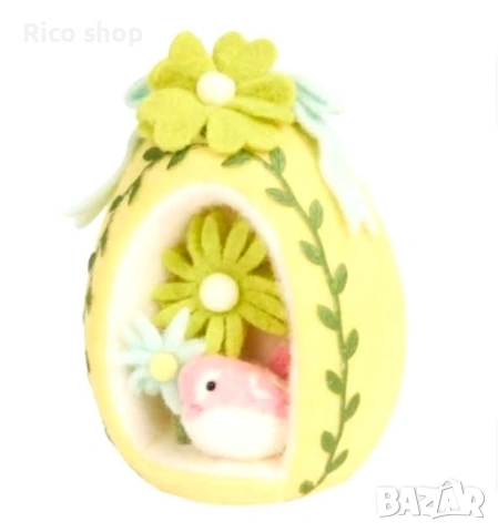 Великденско яйце от филц , снимка 11 - Декорация за дома - 54023451