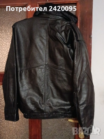 кожено яке-100лв, снимка 13 - Якета - 50511413