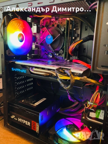 Геймърски Intel I7 3770s,RX 580 4GB,16GB RAM,128 GB SSD+1TB HDD WIFI