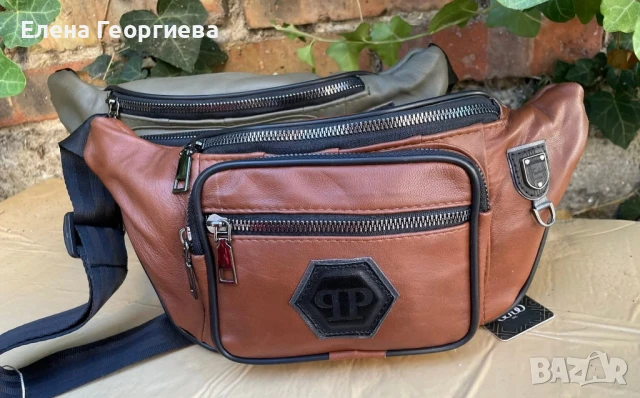 Мъжка чанта за кръста естествена кожа. , снимка 6 - Чанти - 50986805