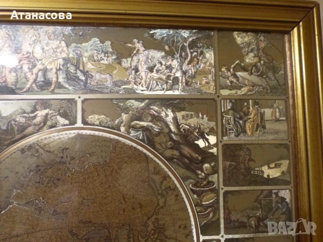 Картина Карта на света на Пискатор Глобус, снимка 5 - Картини - 53729286