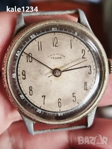 Швейцарски часовник TEGRA Ancre de precision. Vintage watch. Military. Swiss made. Военен , снимка 9 - Мъжки - 48210360