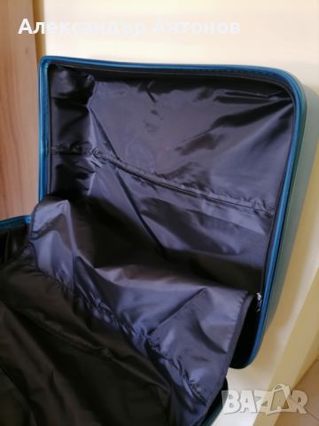 Голям куфар от полипропилен с предпазен калъф, снимка 9 - Куфари - 45147909