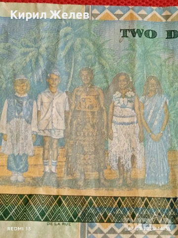 Екзотична банкнота ФИДЖИ много красива за КОЛЕКЦИЯ ДЕКОРАЦИЯ 52286, снимка 6 - Нумизматика и бонистика - 53188606