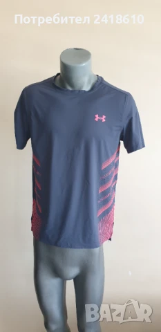 Under Armour Stretch Iso - Chill Run Mens Size S  ОРИГИНАЛ! Мъжка Тениска !, снимка 10 - Тениски - 51338622