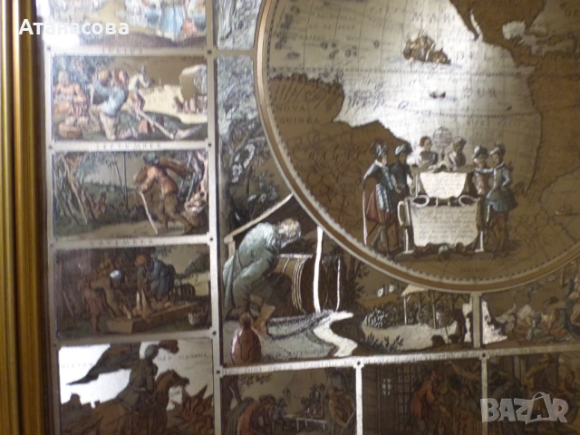 Картина Карта на света на Пискатор Глобус, снимка 6 - Картини - 53729286