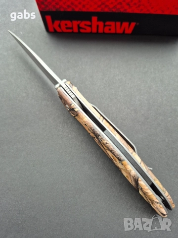 Сгъваем джобен нож Kershaw Leek Camo Assisted Flipper KS1660, снимка 8 - Ножове - 52307264
