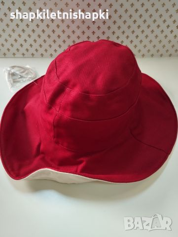 Дамска шапка капела,червено бежова - 41, снимка 5 - Шапки - 45666255