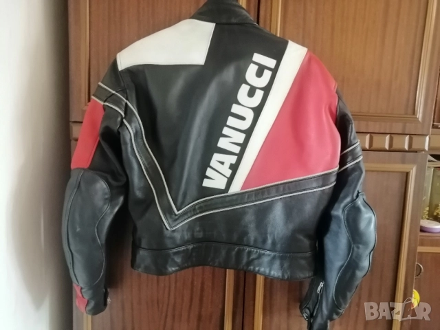 Кожено яке за моторист VANUCCI, снимка 2 - Якета - 52301913