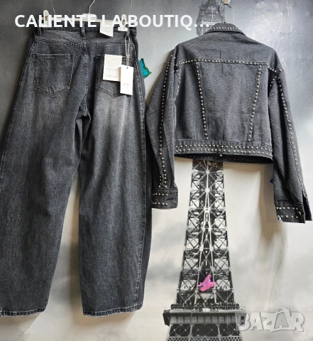 Дънки тъмно сив балон, снимка 4 - Дънки - 54236642