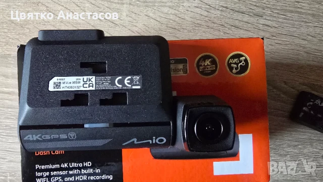 Видеорегистратор Mio MiVue 955W, 4K, HDR, Wi-Fi, GPS, Medium alert fixed radar camera, снимка 3 - HD камери - 51026782