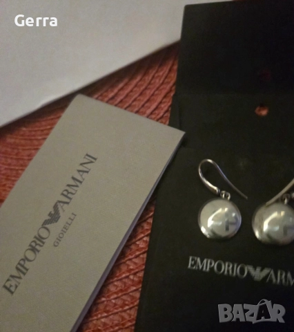 Оригинални обици Emporio Armani , снимка 3 - Обеци - 52538008