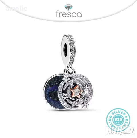 Коледни талисмани Fresca по модел тип Пандора Pandora с печати S 925 Christmas Collection, снимка 13 - Гривни - 48278831