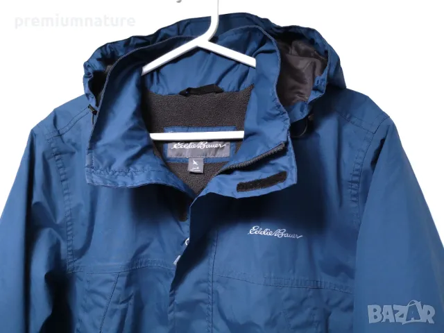 🏕️ EDDIE BAUER WeatherEdge — мъжко яке с мембрана и флийс поларен интериор, снимка 9 - Якета - 49237399