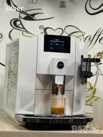 Кафемашина кафе автомат Jura E8 piano white с гаранция, снимка 9 - Кафемашини - 54156391