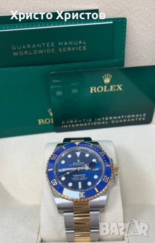 Мъжки луксозен часовник Rolex Submariner Blue Dial Ceramic Bezel 126613LB           , снимка 7 - Мъжки - 41831097